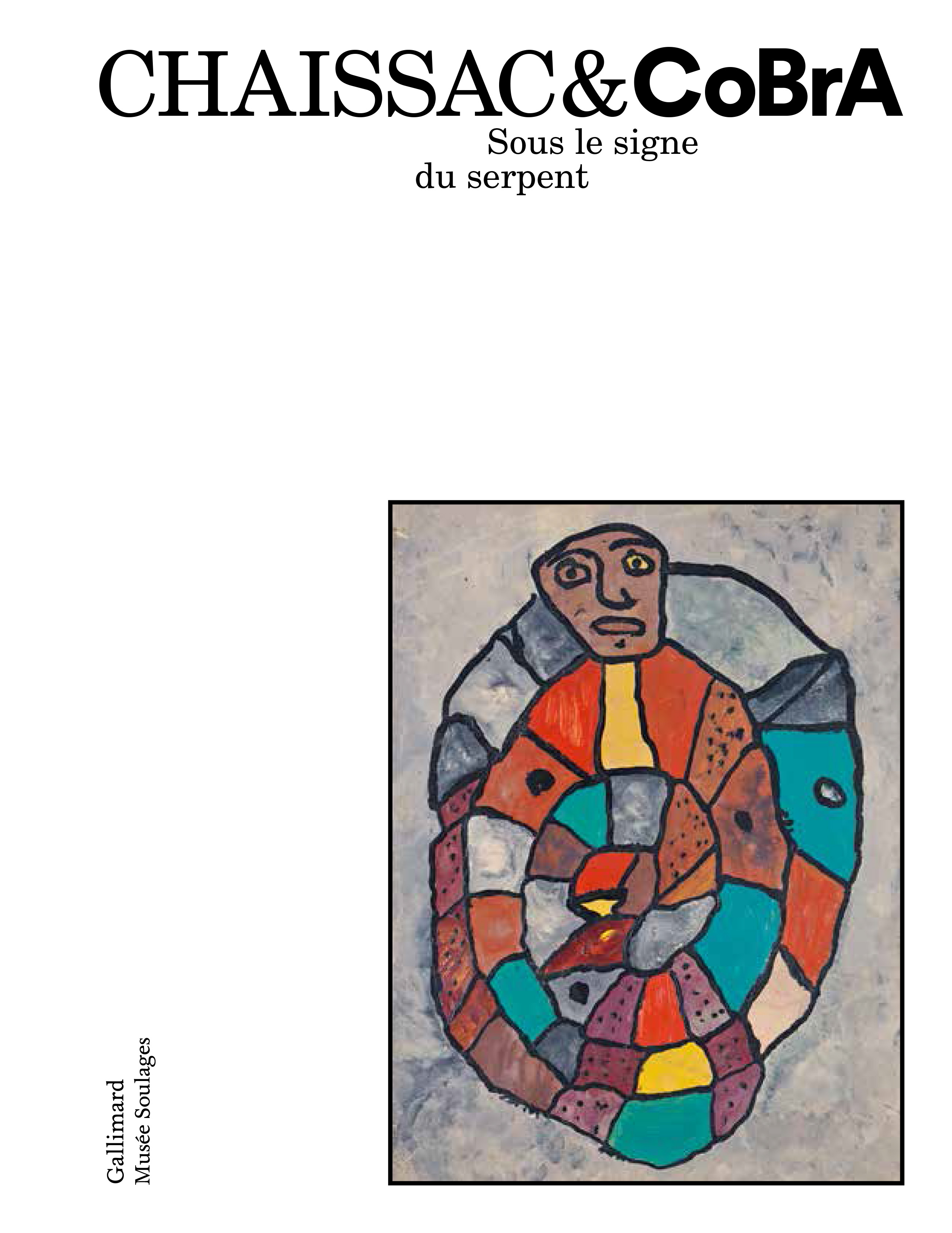 Couverture du catalogue, peinture de Gaston Chaissac sur fond blanc